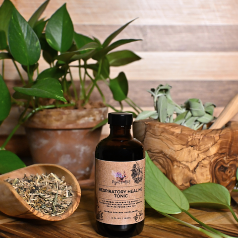 Respiratory Healing Tonic, Front Bottle