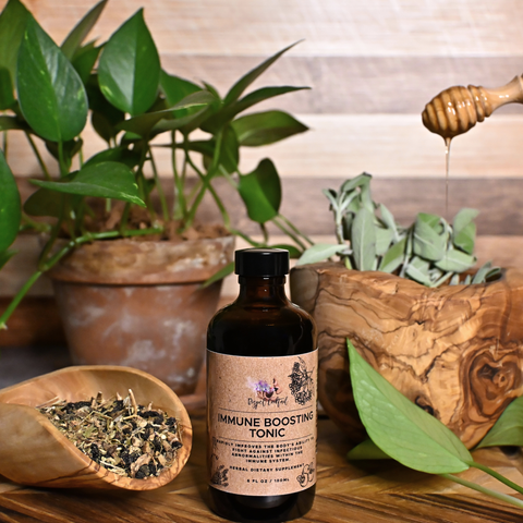 Immune Boosting Tonic, Front Bottle