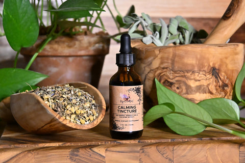 Calming Tincture, Front Bottle