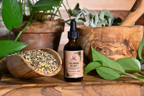 Calming Elixir, Front Bottle