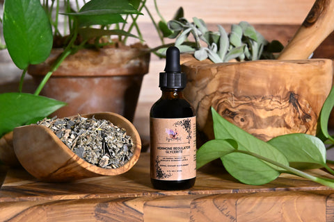 Hormone Regulator Glycerite, Front Bottle