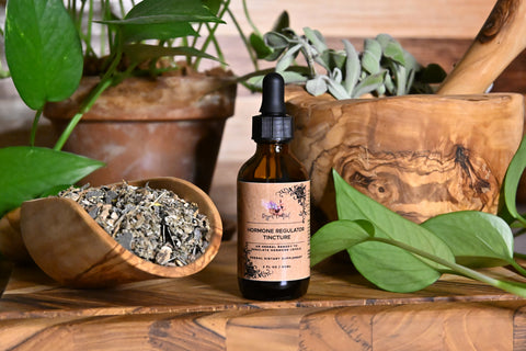 Hormone Regulator Tincture, Front Bottle