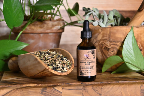 Immune Boosting Elixir, Front Bottle