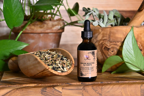 Immune Boosting Glycerite, Front Bottle