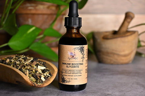 Immune Boosting Glycerite, Close Up