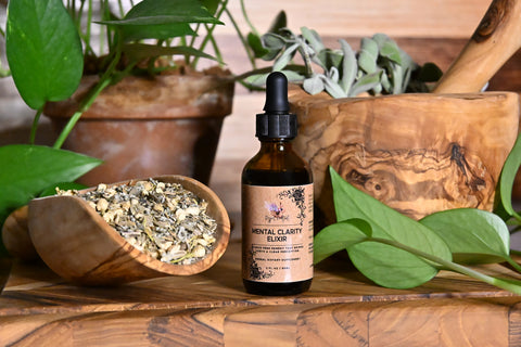 Mental Clarity Elixir, Front Bottle