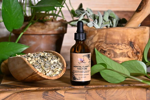 Mental Clarity Tincture, Front Bottle