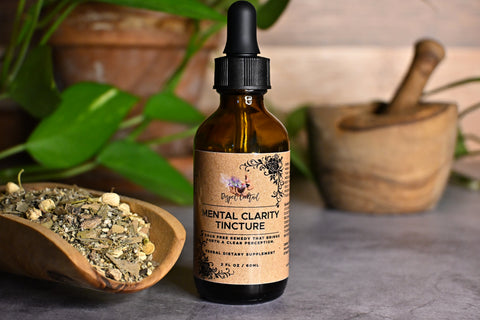 Mental Clarity Tincture, Close Up