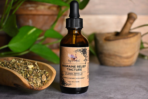 Migraine Relief Tincture, Close Up