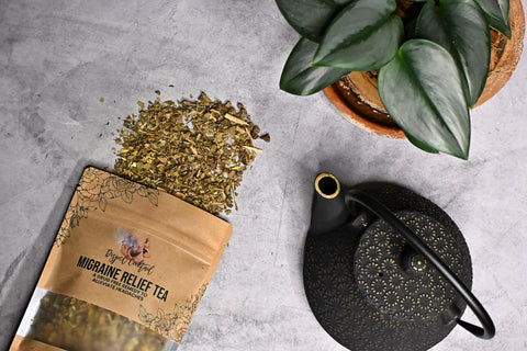 Migraine Relief Tea, Front Packet