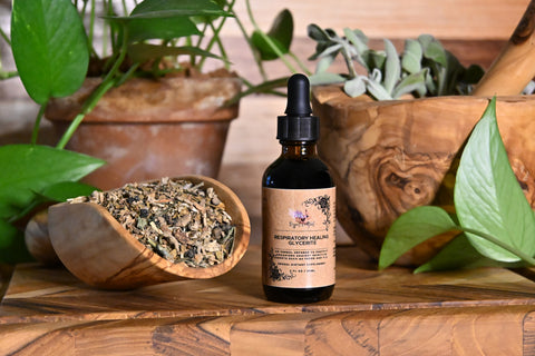 Respiratory Healing Glycerite, Front Bottle