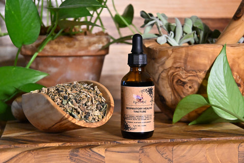 Respiratory Healing Tincture, Front Bottle
