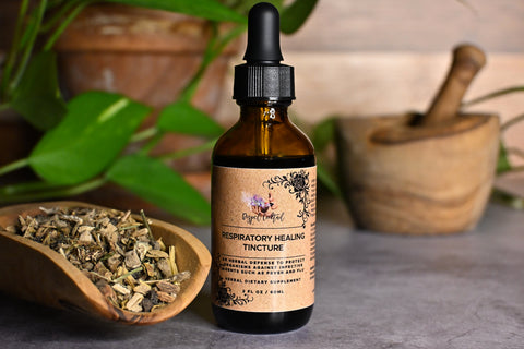 Respiratory Healing Tincture, Close Up
